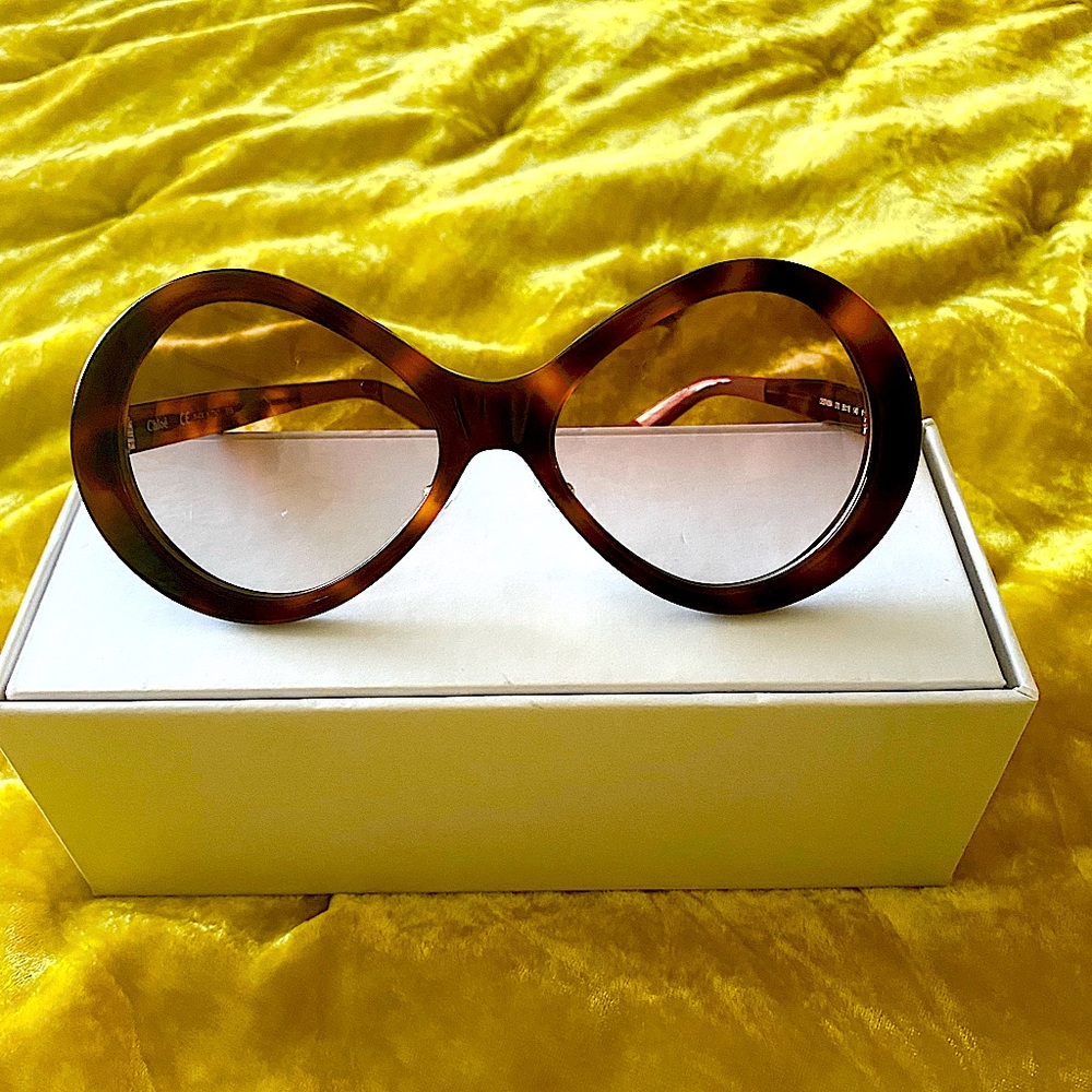 CHLOE 55mm Oval Sunglasses